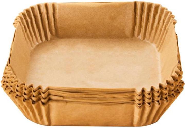 Produktbild Klausberg Ölbeständige Backpapier-Einlagen für Heissluftfritteusen, 200 Stück, 16x16 cm