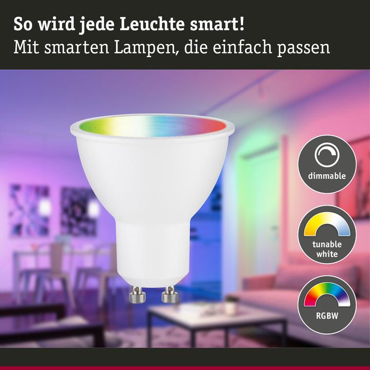 Productafbeelding Paulmann Reflector Zigbee (GU10, 4.80 W, 350 lm, 1 x, F)
