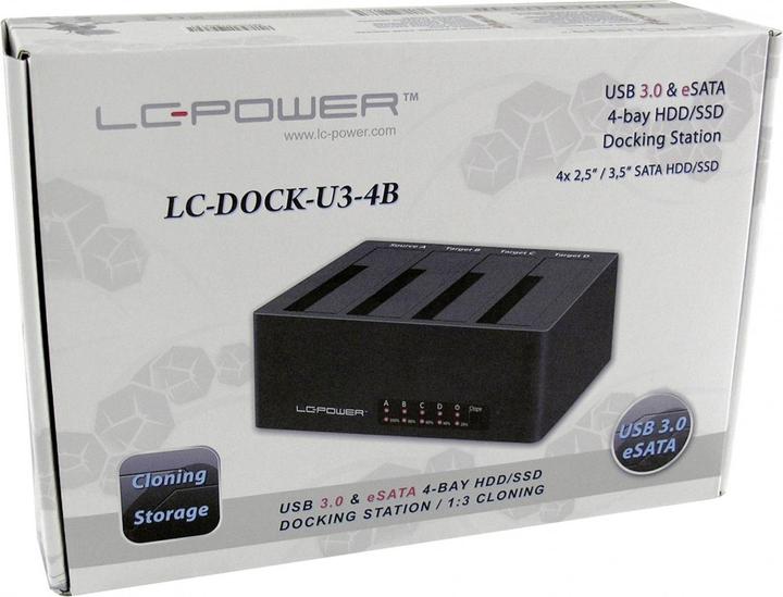 Actual product image LC-Power LC-Dock-U3-4B (USB-C, 4 Ports)