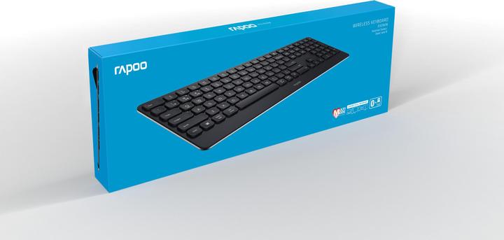 Produktbild Rapoo E9390M Ultraslim Keyboard (CH, Kabellos)