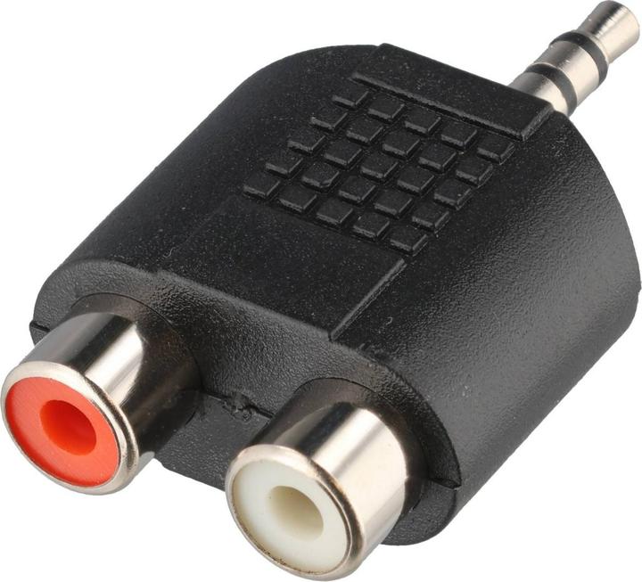 Actual product image Goobay 3.5mm Klinke – 2x Cinch (Jack adapter)