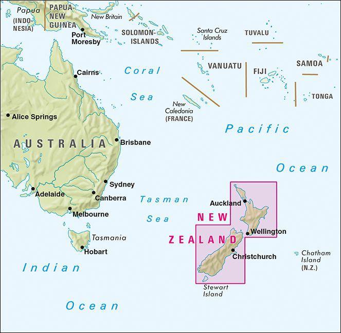 Immagine prodotto Mappa Nuova Zelanda