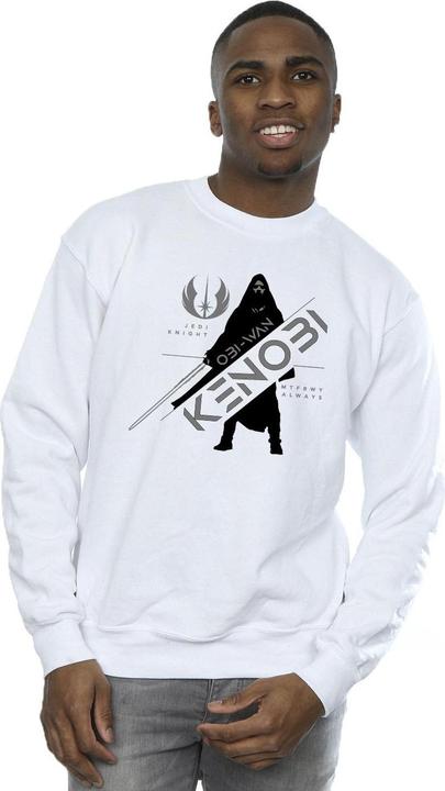 Actual product image Star Wars Mens Obi-Wan Kenobi Jedi Knight Cotton Sweatshirt (S)