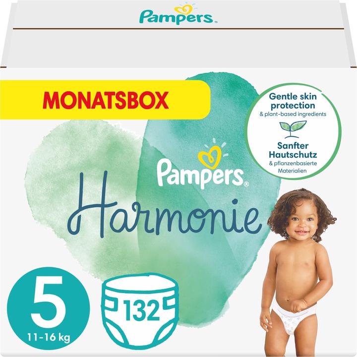 Pampers Harmony (Size 5, Monthly box, 132 Piece)