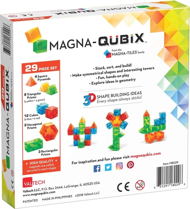 Actual product image Magna-Tiles Magna-Qubix Set