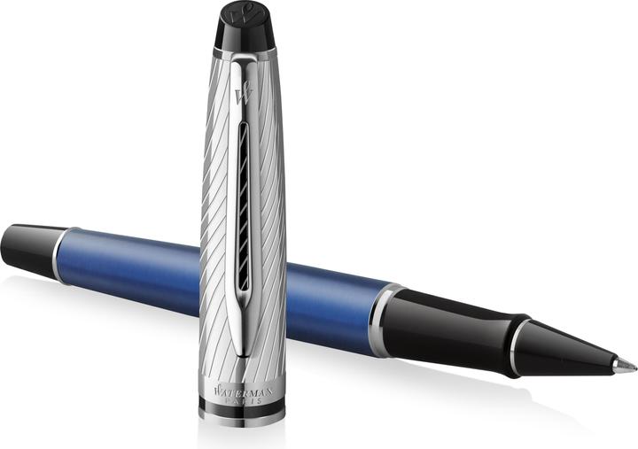 Produktbild Waterman Rollerball Expert DeLuxe Blau C.C. (F-schwarz) (1x)