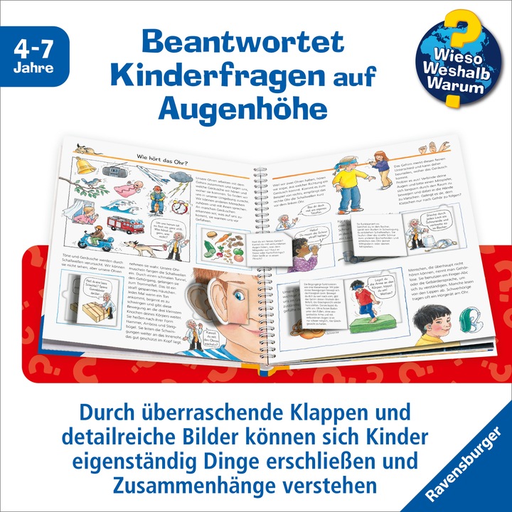 Actual product image Ravensburger Wieso? Weshalb? Warum?, Band 31: Experimentieren mit allen Sinnen (German, Angela Weinhold, 2025)