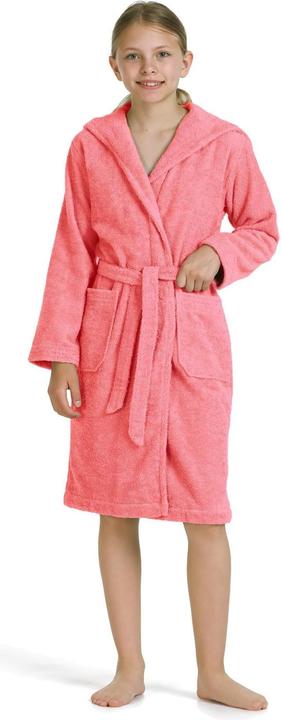 Actual product image Möve Superwuschel Kids &Teens Kapuzenmantel coral (152)
