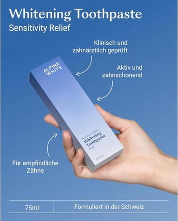 Produktbild Alpine White Whitening Toothpaste Sensitivity Relief (75 ml)