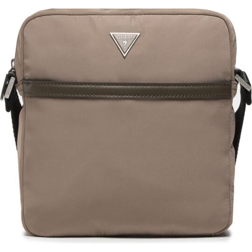 Guess, Donne, Borsetta, Nylon And Leather, Textile Crossbody Bag, HMCERN, 21.5 x 21.5