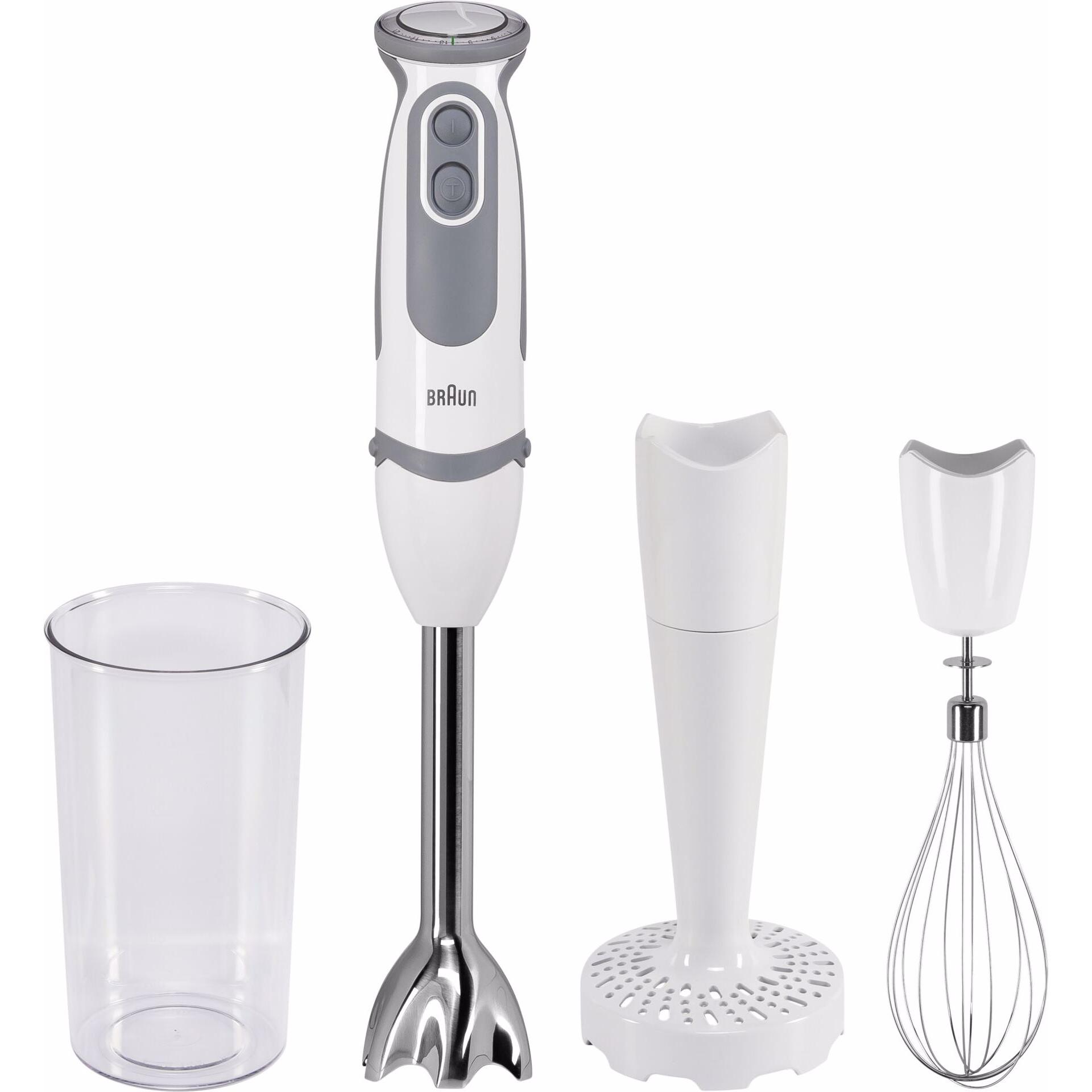 Braun MQ 5207WH, Stabmixer, Grau, Weiss