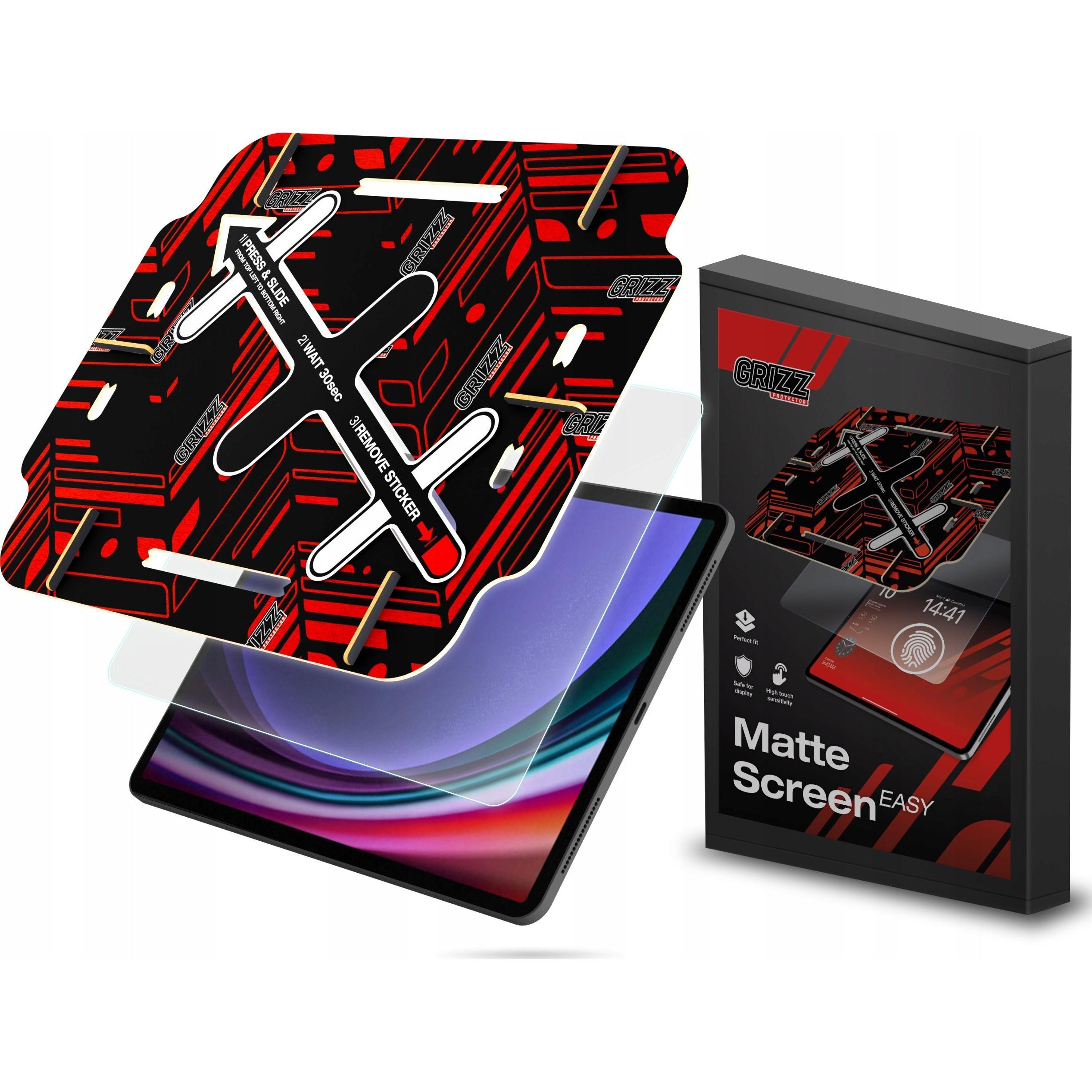Grizz Glass GrizzGlass Folia matowa GrizzGlass MatteScreen Easy do Samsung Galaxy Tab S9 Plus (Samsung Galaxy Tab S9), Pellicola tablet
