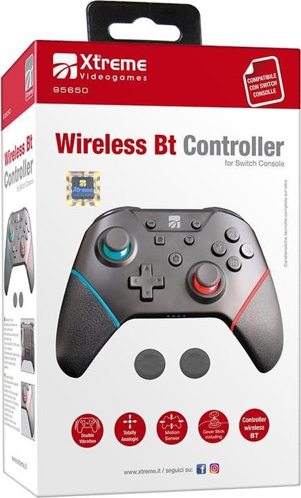 Actual product image Xtreme Wireless BT Controller Black Bluetooth Analog/Digital Gamepad Nintendo Switch (Switch)