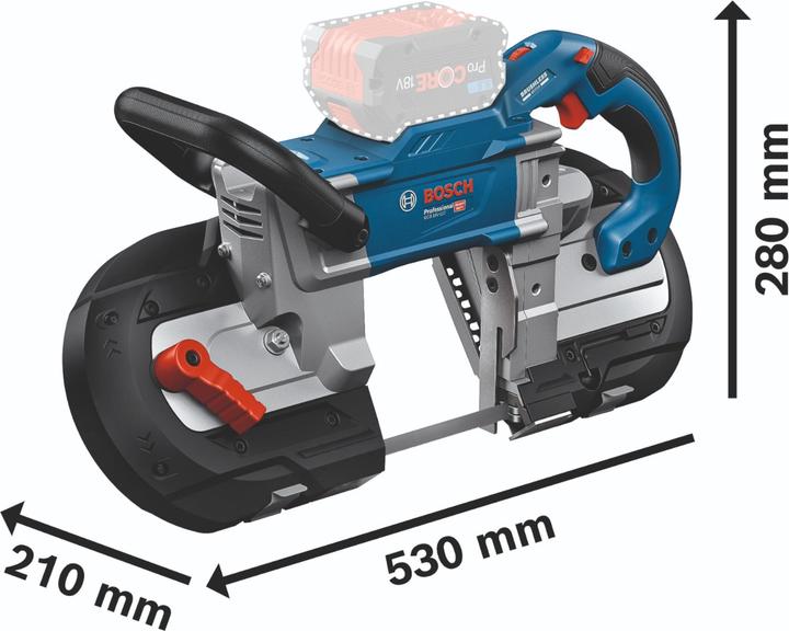 Actual product image Bosch Professional GCB 18V-127 cordless band saw