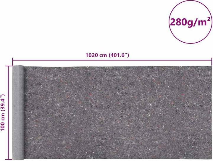 Produktbild vidaXL Malervlies (10.20 m, 1000 mm)