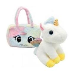 Lena Plüsch-Einhorn-Maskottchen mit Tasche