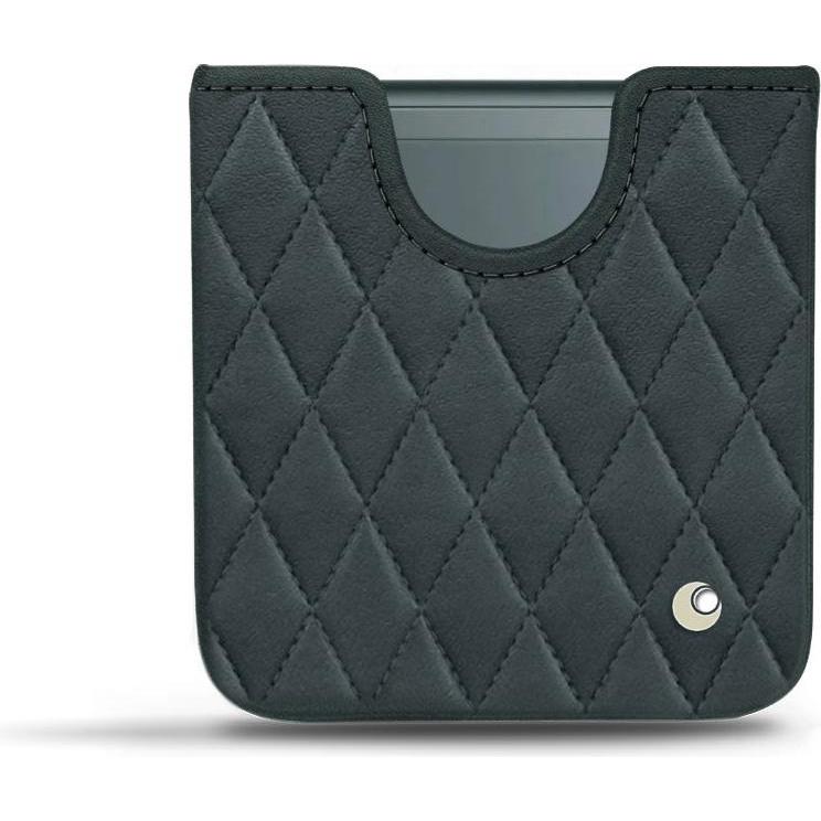 Noreve Lederschutzhülle Samsung Galaxy Z Flip3 (Samsung Galaxy Z Flip3), Smartphone Hülle, Blau
