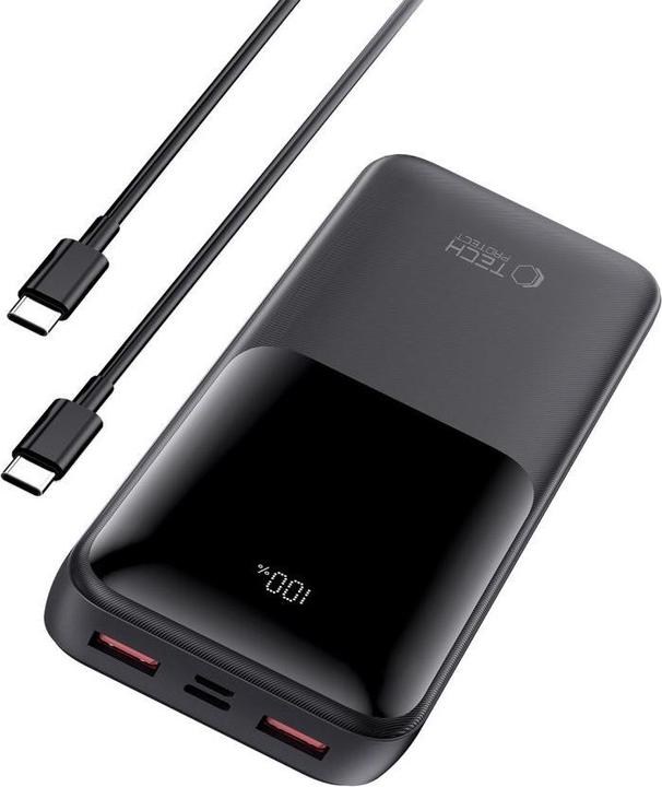 Produktbild Tech-Protect Powerbank PB02 20000mAh 22.5W - black (20000 mAh, 22.50 W)