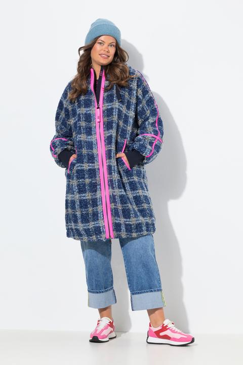 Image du produit Laurasøn Veste en peluche oversize, avec capuche et fermeture zippée à double sens (58)