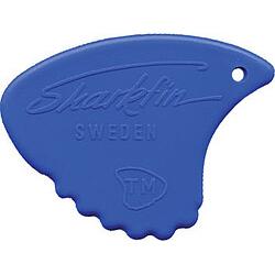 Sharkfin Plectren blau, hart, Rel. (25) (25 x), Plektrum, Blau