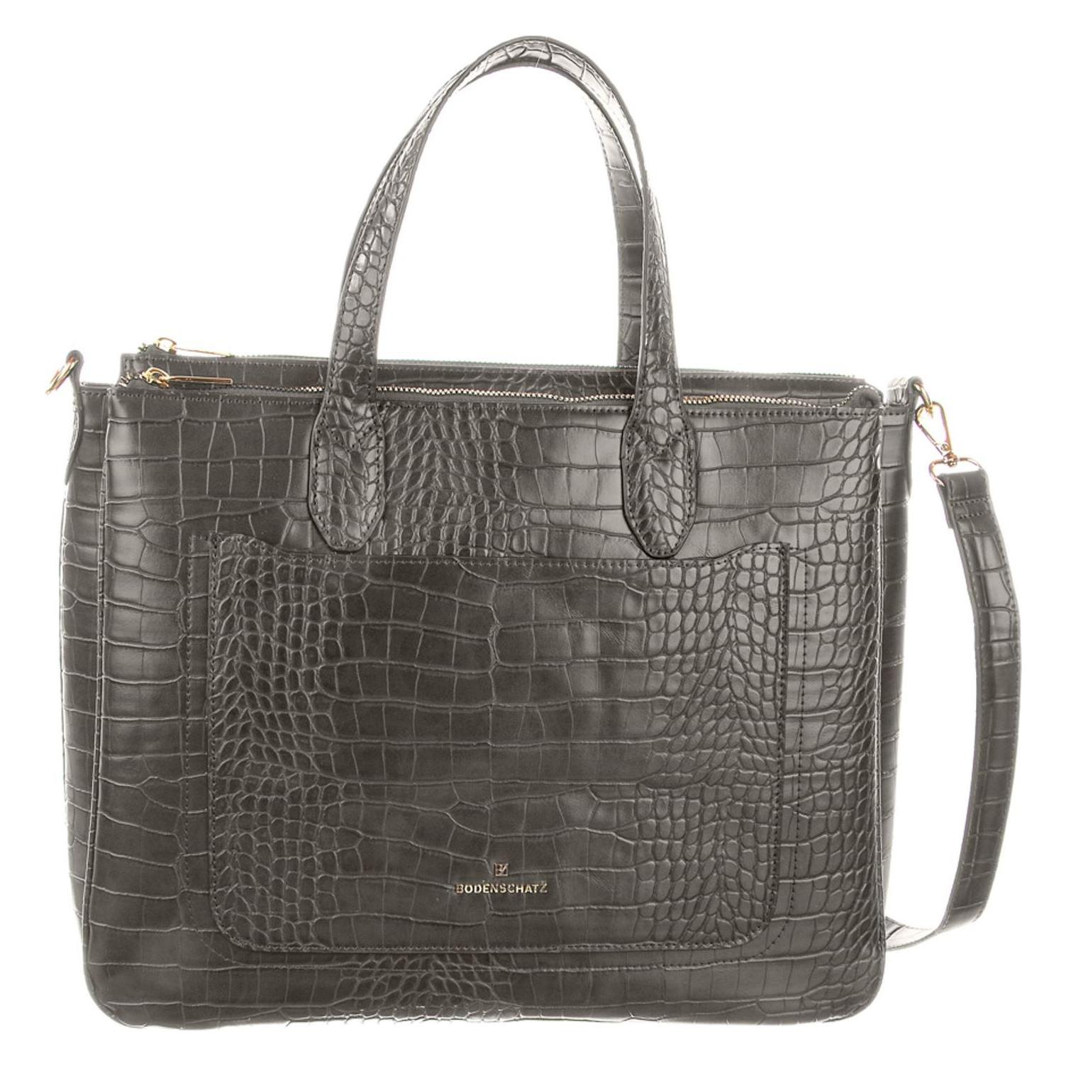 Bodenschatz, Damen, Handtasche, Business Bag, Grau