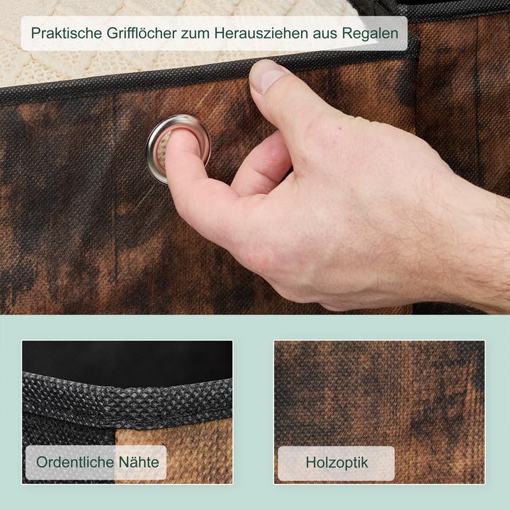 Produktbild Relaxdays 6x Aufbewahrungsbox (26 cm, 6x)