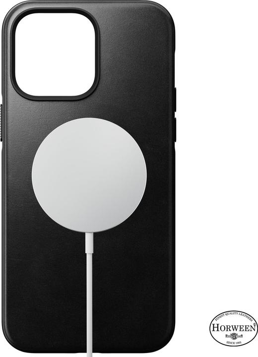 Produktbild Nomad Back Cover Modern Leather Horween iPhone 14 Pro Max Schwarz (Apple iPhone 14 Pro Max)
