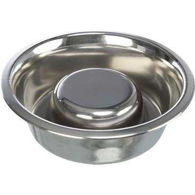 Gamelle Slow Feeding en acier inox pour chien