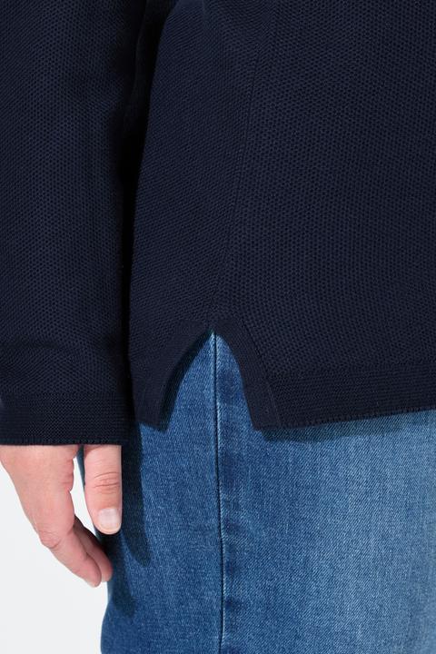 Produktbild Ulla Popken Strickjacke, Waffelstruktur, Stehkragen (58)