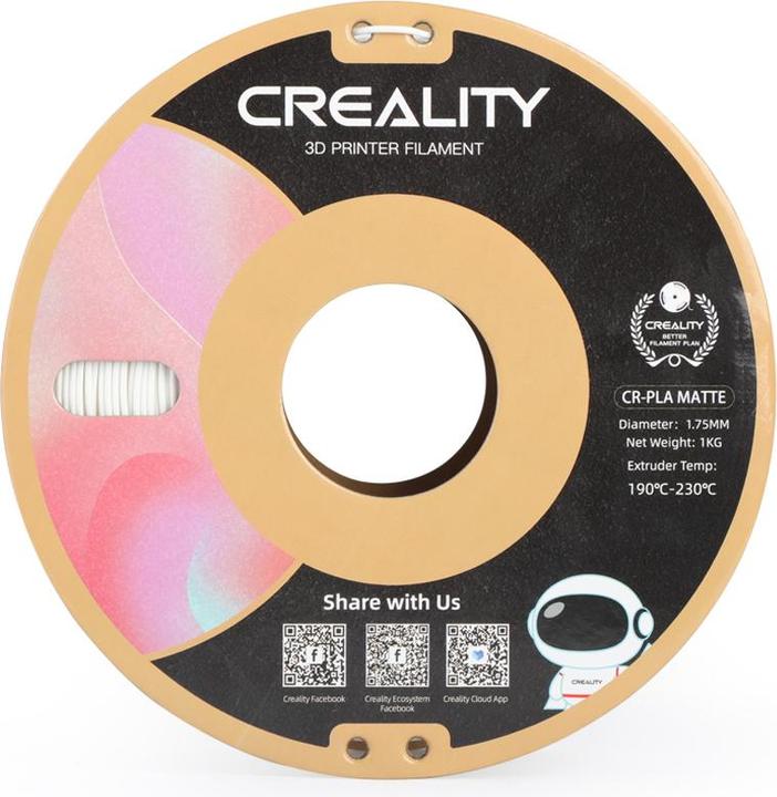 Produktbild Creality CR-PLA Matte (PLA, 1.75 mm, 1000 g, Weiss)