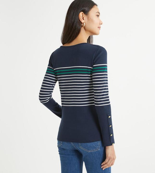 Produktbild Anne Weyburn Gestreiftes Rundhals-Shirt mit langen Ärmeln (36, 38)