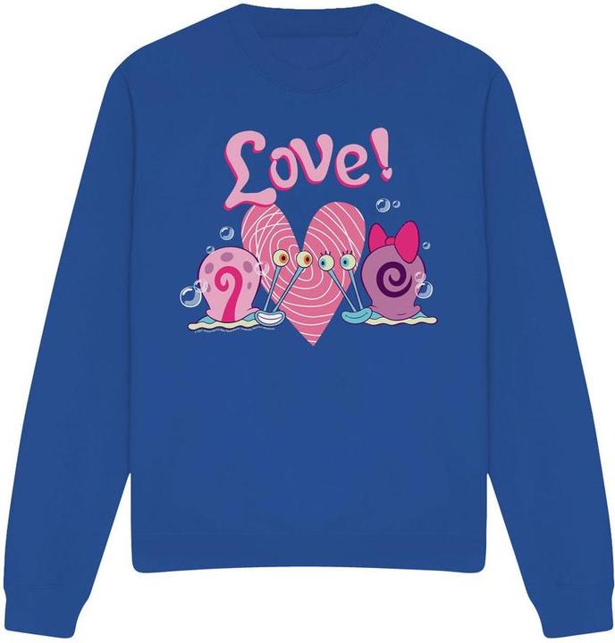 Immagine prodotto Spongebob Squarepants Valentine's Love Felpa Gary e Snellie Adulto Unisex (L)