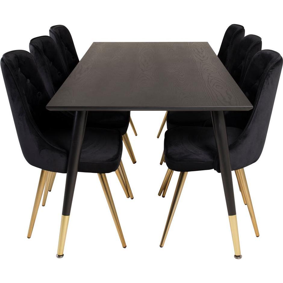 Ebuy24, Esstisch, Essgruppe Dipp 62 (7-teilig) (90 x 90 x 75 cm)