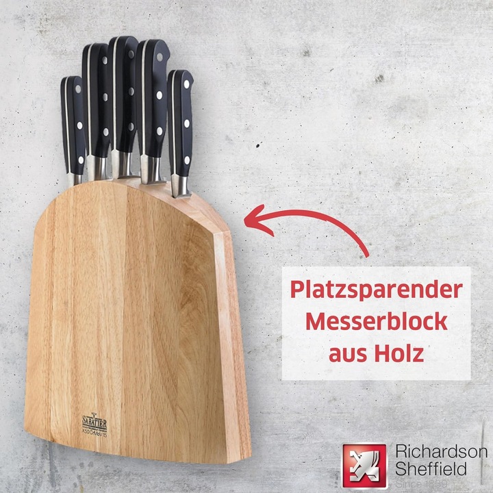 Actual product image Richardson Sheffield V Sabatier knife holder set