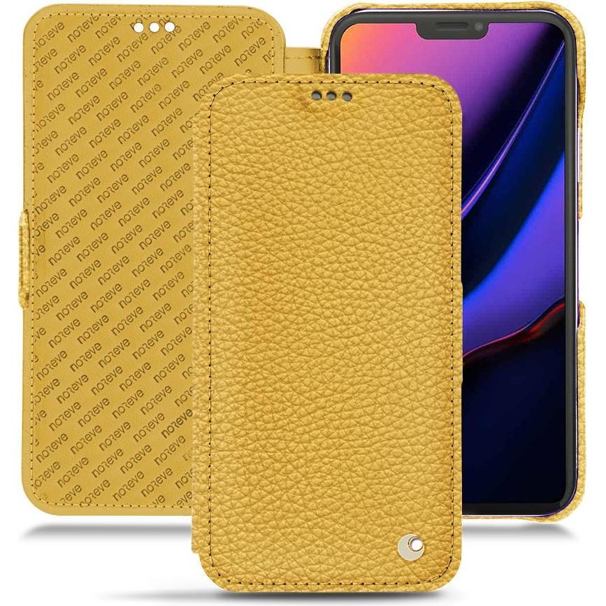 Thumbnail - Noreve Lederschutzhülle horizontal (Apple iPhone 11 Pro), Smartphone Hülle, Orange