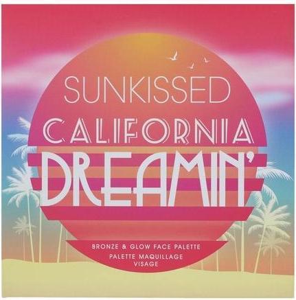 Actual product image Sunkissed California Dream Eyeshadow Palette by 4 Shades Blusher Highlighter Bronzer Contour