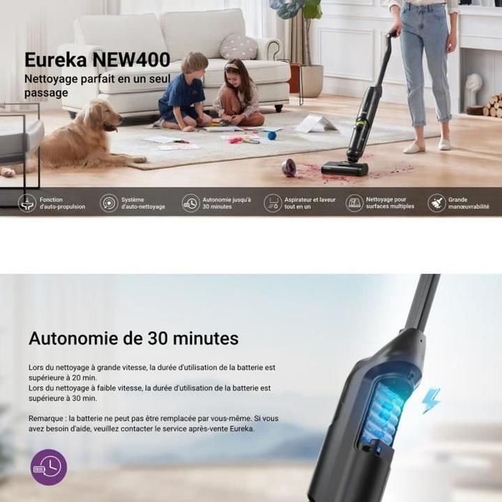 Actual product image Eureka upright vacuum cleaner NEW400 (Vacuuming + mopping)