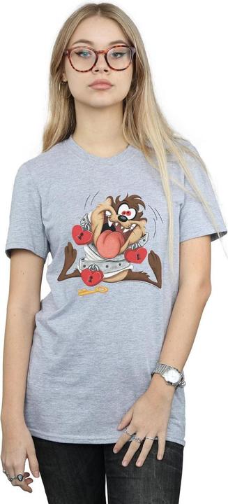 Actual product image Looney Tunes Womens/Ladies Taz Valentine's Day Madly In Love Cotton Boyfriend T-Shirt (XL)