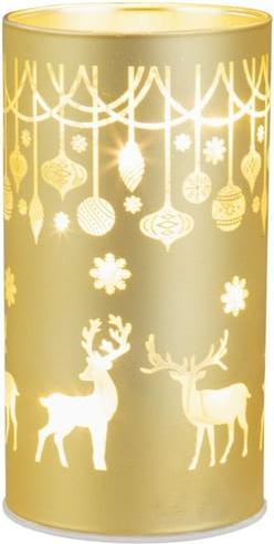 MICA Living Top hat deer with LED - approx. 8 x 15 cm