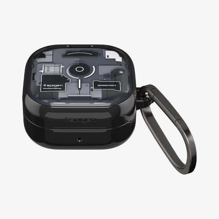 Actual product image Spigen - Ultra Hybrid Zero One (ACS11201) - Samsung Galaxy Buds 4 / Buds 4 Pro - Black