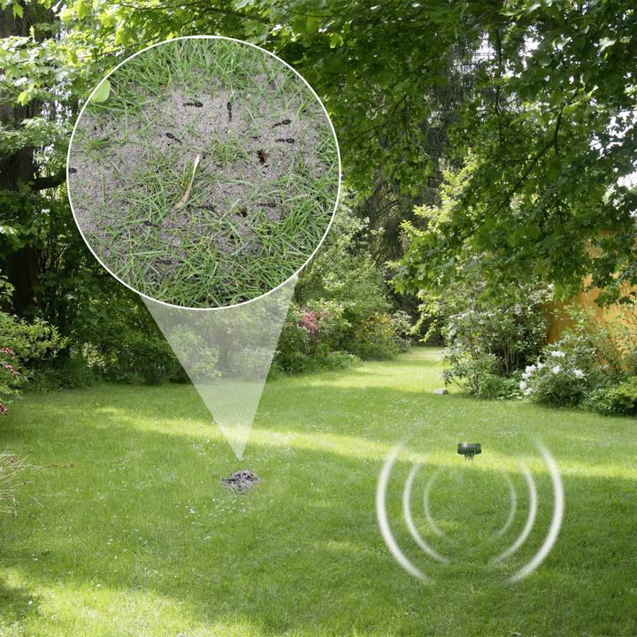 Produktbild Gardigo 70030INT Solar Insektenvertreiber (Ø x H) 7.5 cm x 27.5 cm Grün, Silbe