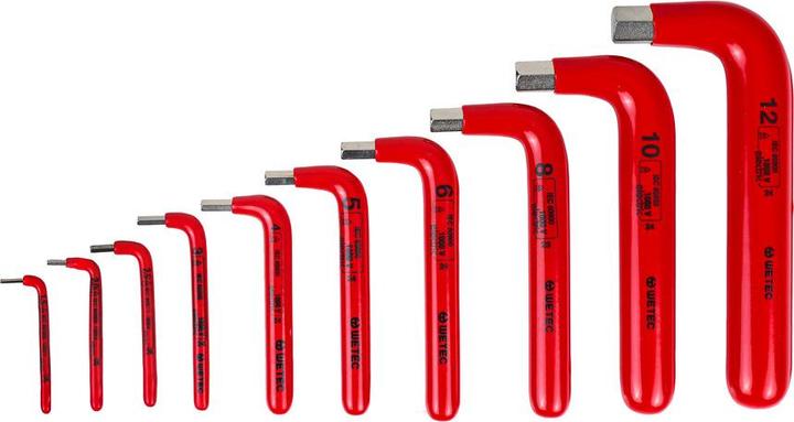 Actual product image Wetec Innensechskant-Stiftschlüsselsatz, 1000 V, 10 tlg.