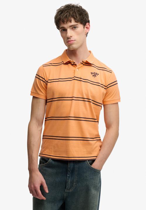 Orange gestreift