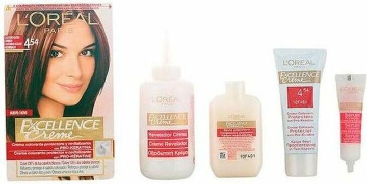 Produktbild L'Oréal Paris EXCELLENCE Creme tinte #4,54 castaño caoba cobrizo (#4,54 castaño caoba cobrizo)