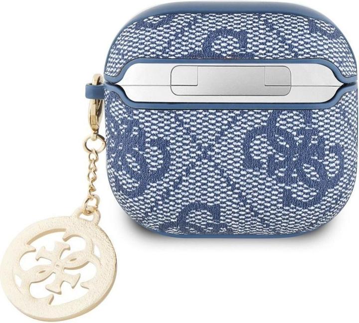 Productafbeelding Guess 4G Strass Charm Cover für Apple Airpods 4 - blue (Hoofdtelefoon hoes)