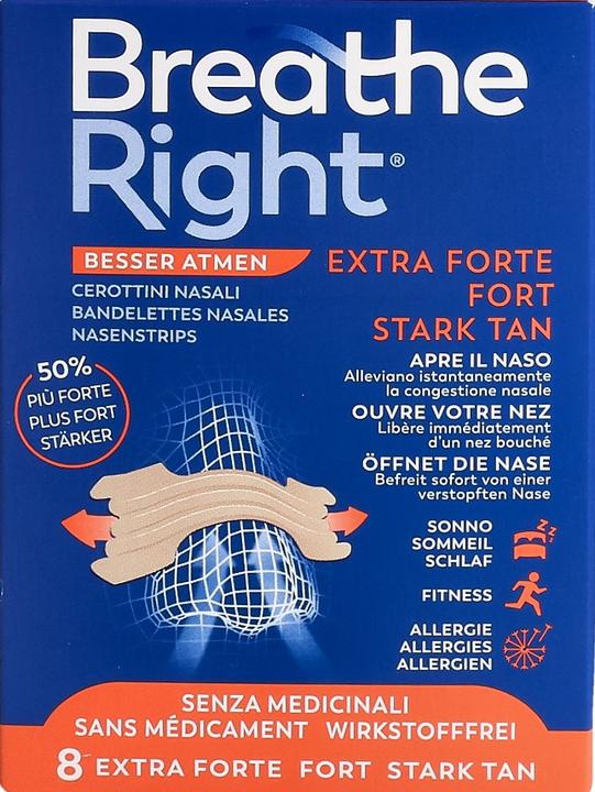 Produktbild Breathe Right Nasenpflaster EXTRA Strenght TAN (8 x)