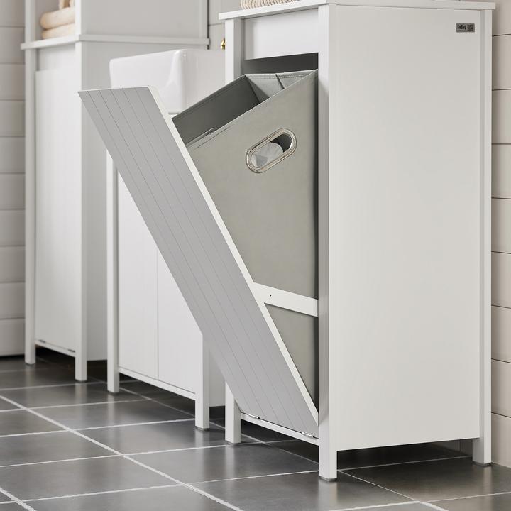Produktbild SoBuy Wäscheschrank mit ausklappbarem Wäschesack (45 x 35 x 85.5 cm)