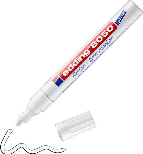 Produktbild Edding Reifenmarker 8050 (Weiss, Blau, Rot, 4 mm, 1 x)