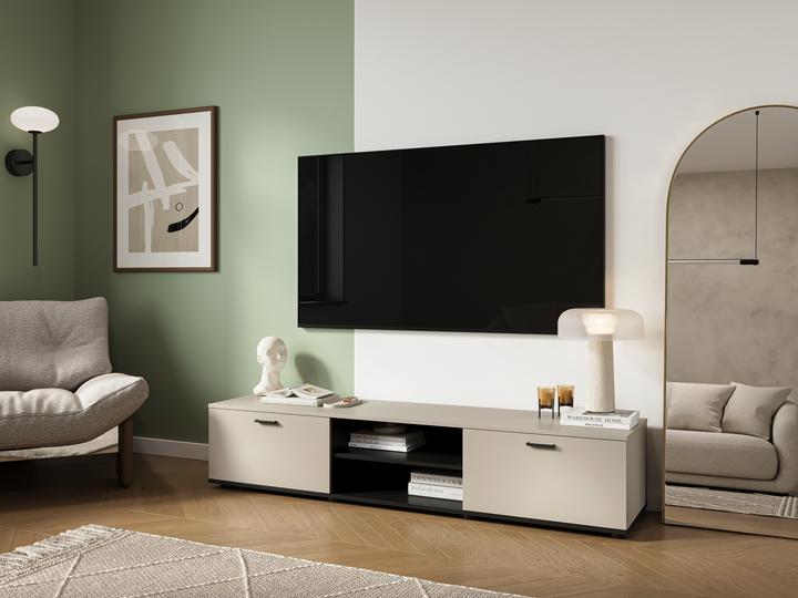 Produktbild Cama SOHO TV cabinet 180x43x37 cashmere + black (180 x 43 x 37 cm)