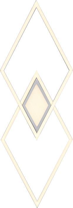 Actual product image Selltec LED Deckenleuchte MINCIO Serienschalter, getrennt schaltbar, warmweiss Licht (5600 lm)